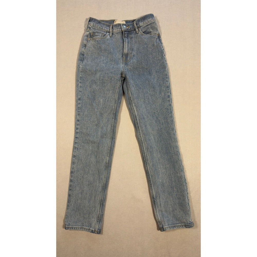 Everlane The Original Cheeky Straight Leg Blue Jeans Waist 24 - Picture 3 of 12